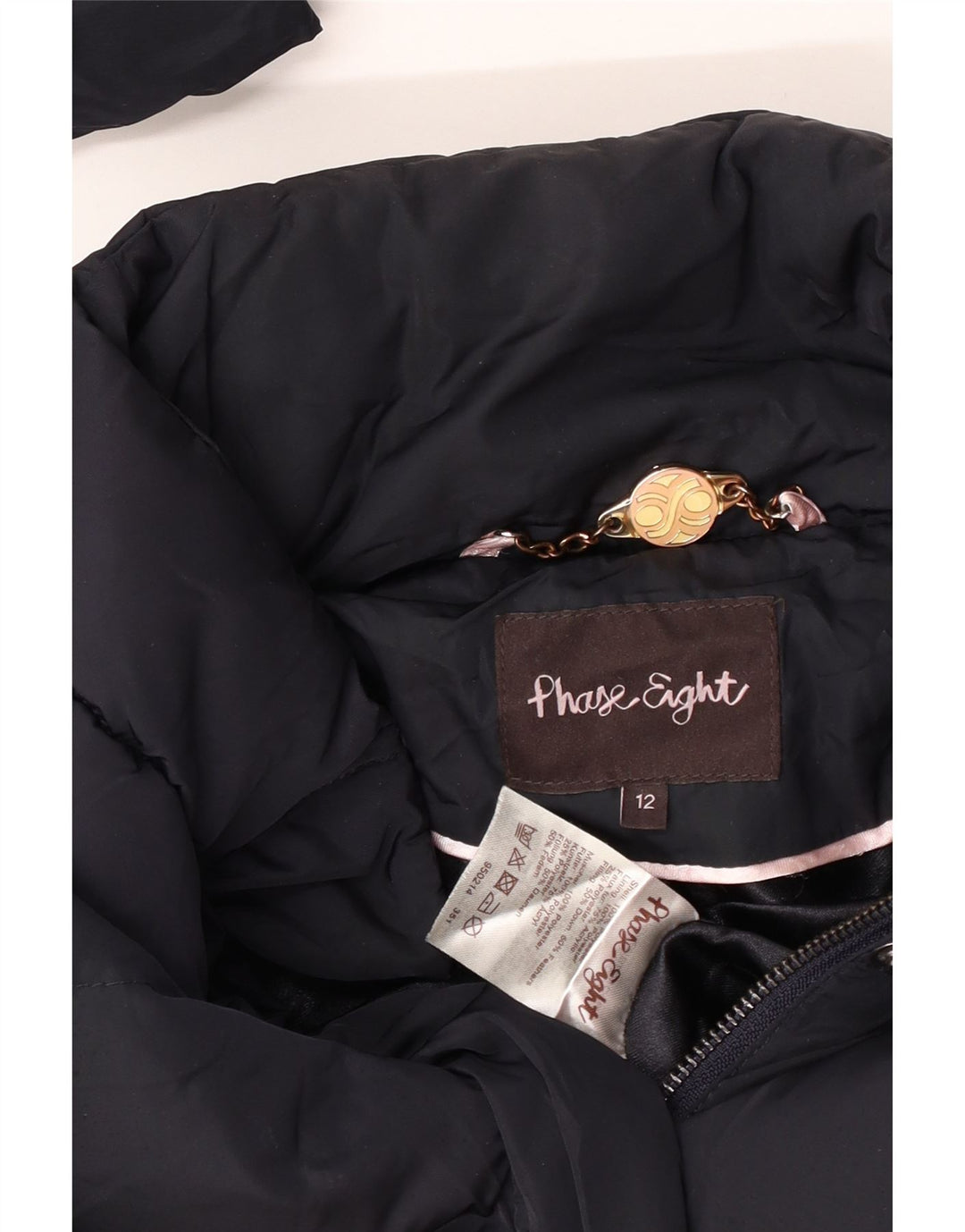 Palton căptușit pentru femei Phase Eight UK 12 Poliester bleumarin mediu