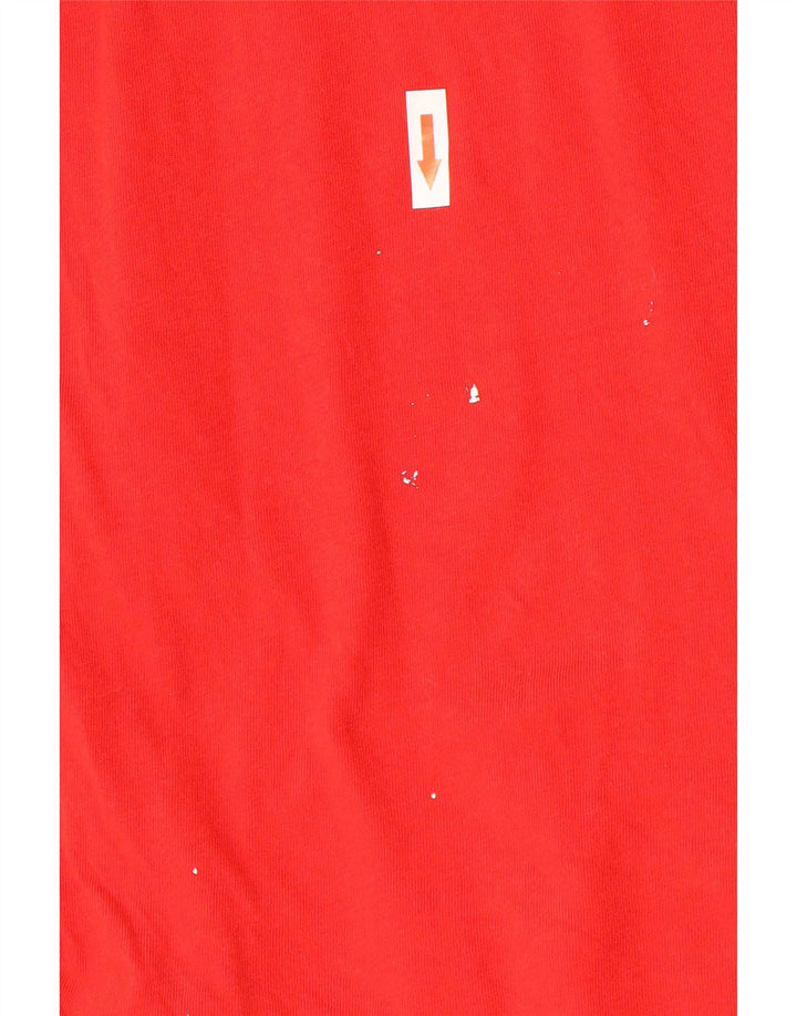 Tricou cu croi atletic Nike pentru bărbați Top mare bumbac roșu