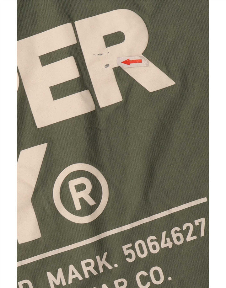 Tricou grafic pentru bărbați Superdry Top mare din bumbac verde