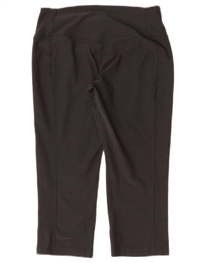 Pantaloni de trening Nike Dri Fit Capri pentru femei UK 8 Poliester negru mic