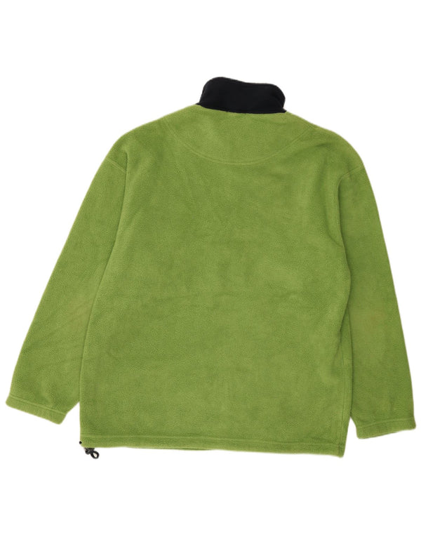 Pulover pentru bărbați Marks & Spencer, cu fermoar, lână, verde, mare