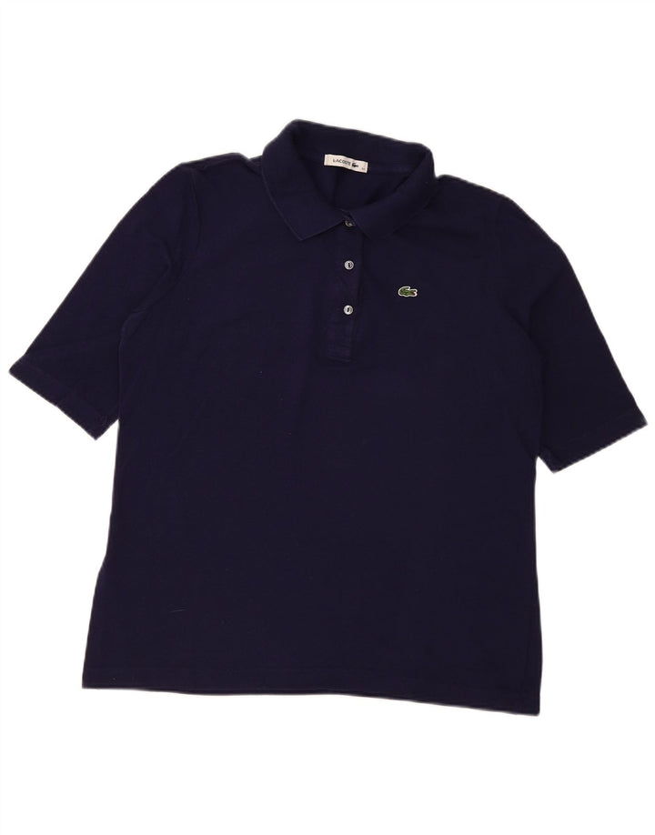 Tricou polo Lacoste pentru femei Mărimea 44 Mare Bumbac bleumarin