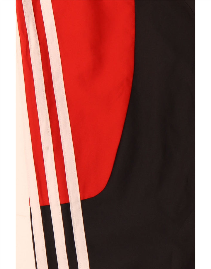 Jachetă de top pentru trening grafic ADIDAS pentru bărbați UK 38/40 Medium Red Colorblock