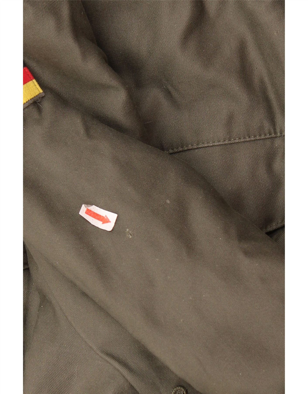 Jachetă parka militară cu glugă vintage pentru bărbați UK 38 Medium Khaki