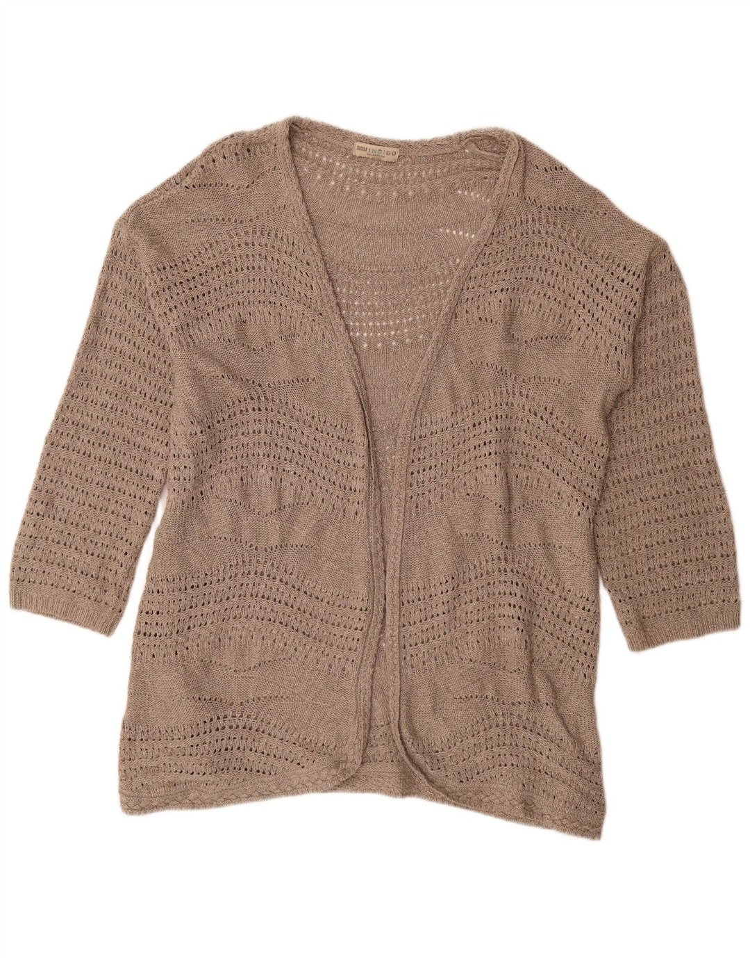 Pulover cardigan deschis pentru femei Marks & Spencer UK 20 2XL poliester bej