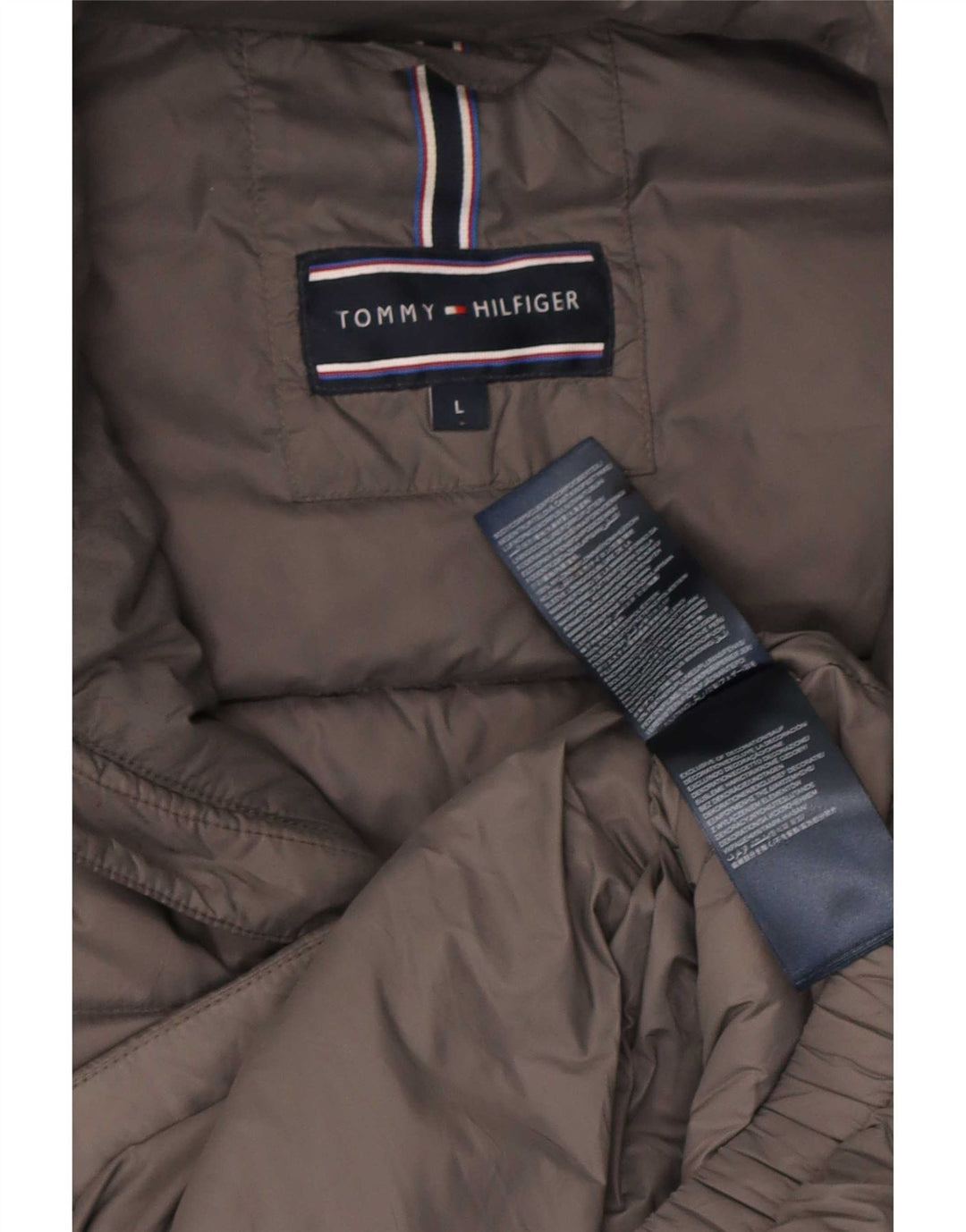 Jachetă căptușită pentru bărbați Tommy Hilfiger UK 40 mare nailon gri