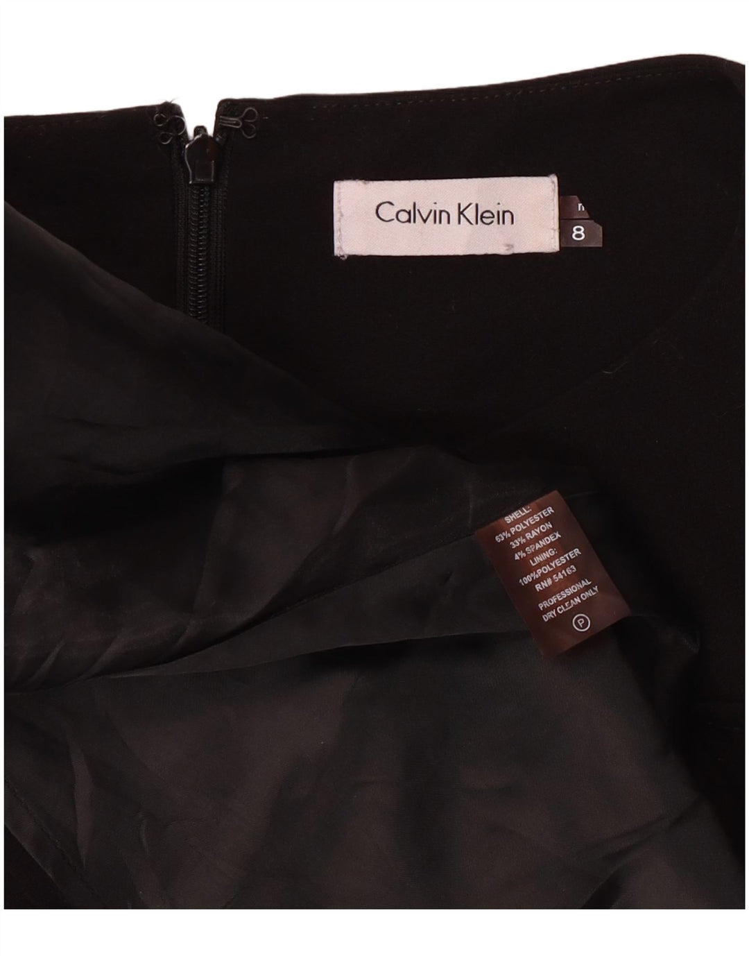 Rochie A-Line fără mâneci Calvin Klein pentru femei US 8 Medium Black