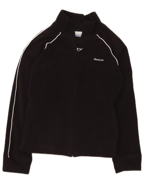Jachetă Fleece pentru femei REEBOK UK 10 Small Negru Poliester