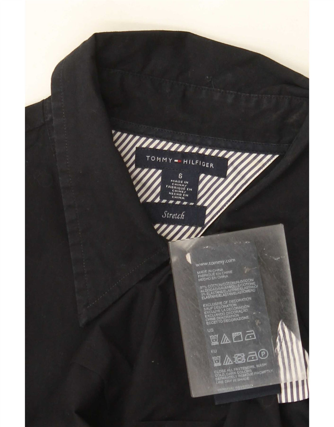 Cămașă Tommy Hilfiger pentru femei US 6 Medium Black Bumbac