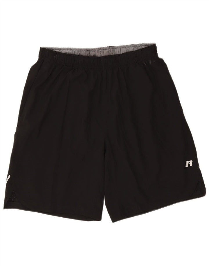 Pantaloni scurți sport pentru bărbați Russell Athletic, mediu negru