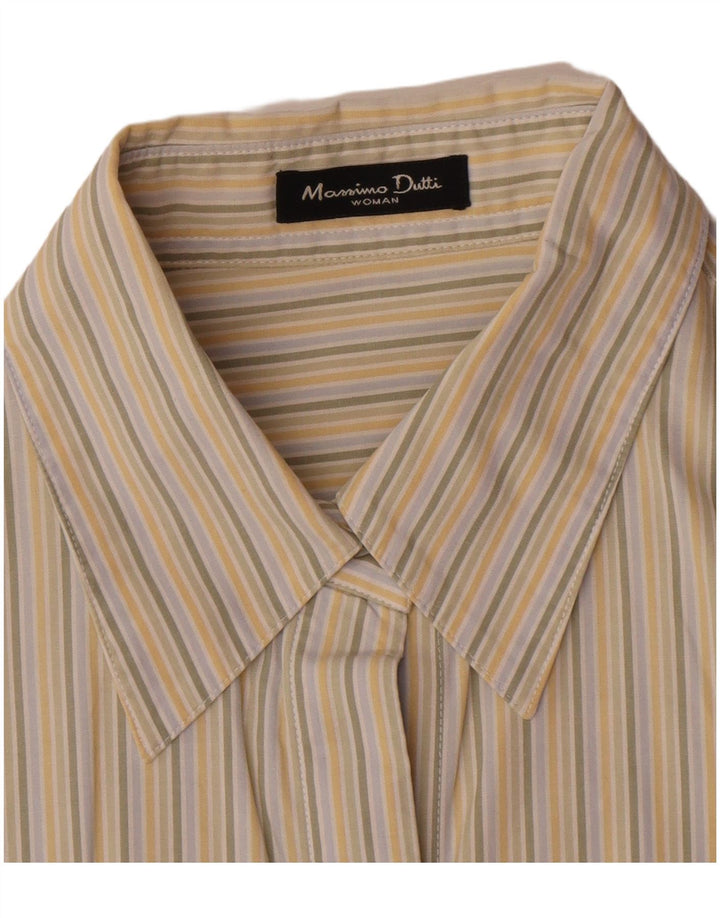 Cămașă Massimo Dutti pentru femei UK 14 Medium Beige Dună Mătase