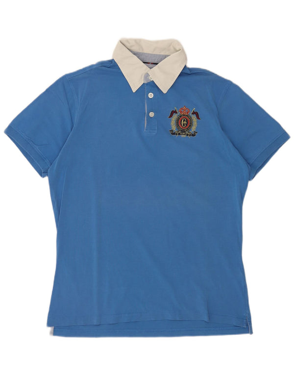 Tricou Polo Rugby Conte of Florence pentru bărbați, bumbac albastru 2XL