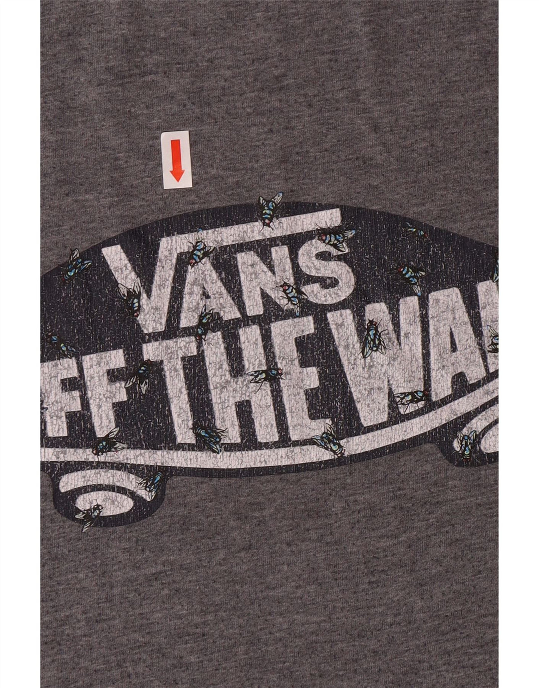 Tricou grafic Off The Wall pentru bărbați VANS Top mic din bumbac gri