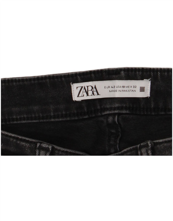 Blugi subțiri de damă ZARA EU 42 Large W32 L27 Negri