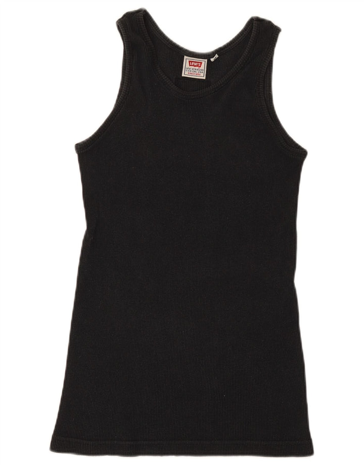 Levi's Vest Vest Top pentru femei UK 12 Medium Black Bumbac