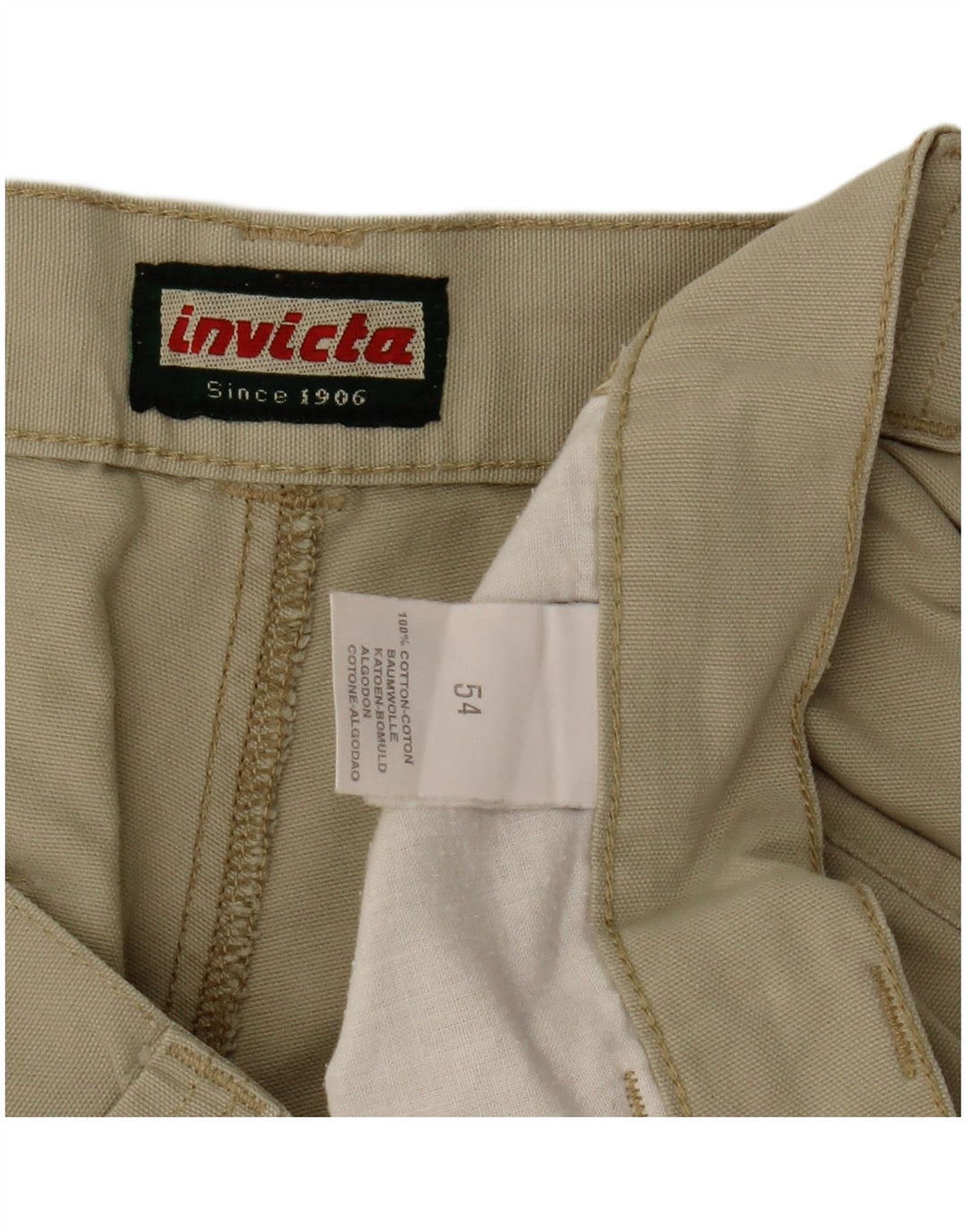Pantaloni scurți cargo pentru bărbați Invicta IT 54 2XL W36 bumbac bej