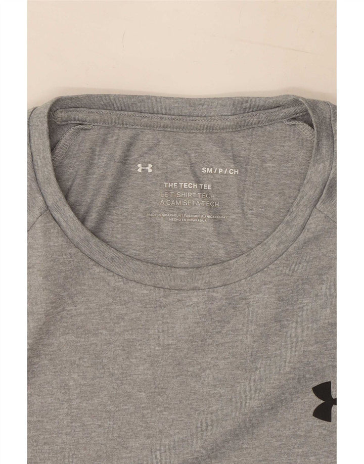 Tricou Under Armour pentru bărbați Top mic, gri, pătat