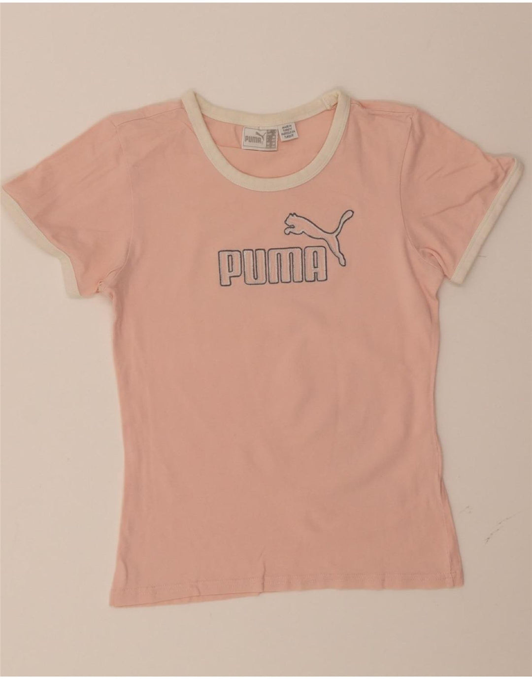 PUMA Womens Graphic T-Shirt Top UK 14 Medium Pink Vintage Puma and Second-Hand Puma from Messina Hembry 