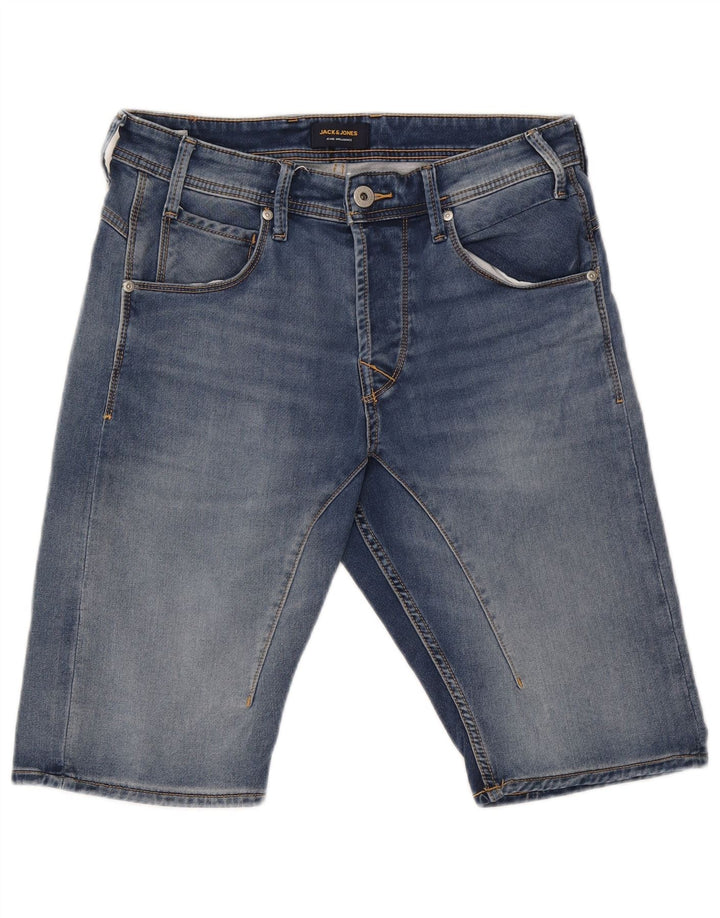 Pantaloni scurți din denim Jack & Jones pentru bărbați, mediu W32, bumbac albastru