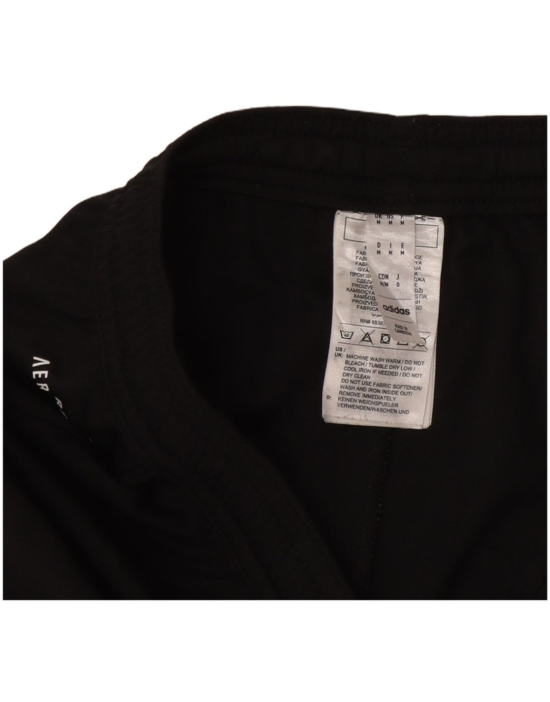 Pantaloni scurți sport Aeroready Adidas pentru bărbați, poliester mediu negru