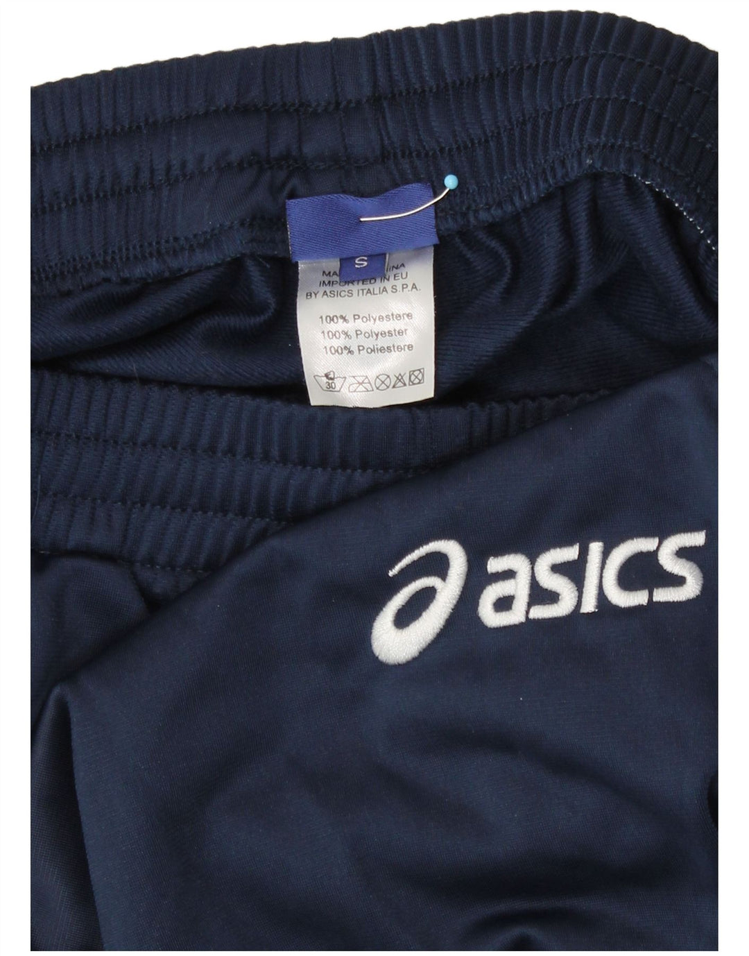 Pantaloni de trening Asics pentru bărbați, poliester, albastru mic