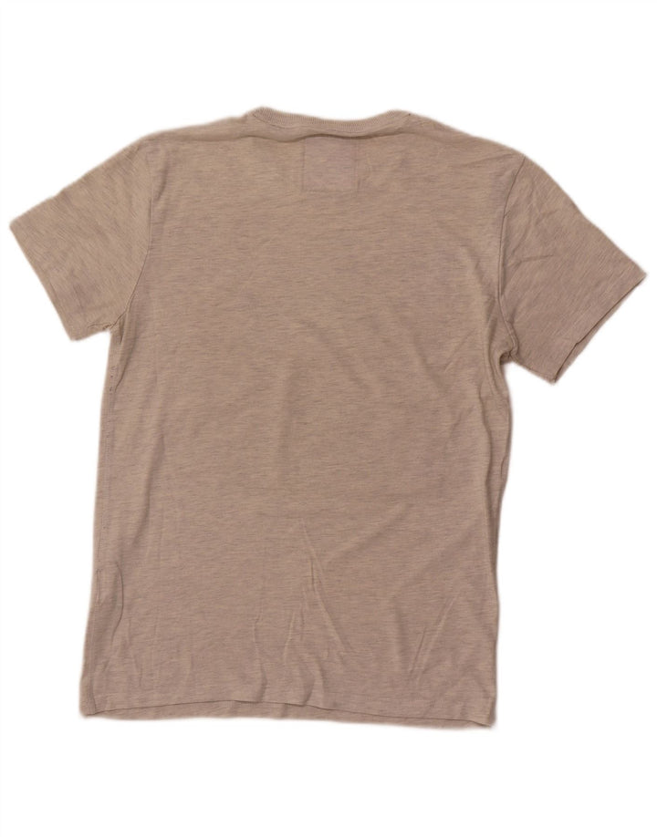 Tricou grafic Superdry pentru bărbați, ediție limitată, mare, gri din bumbac