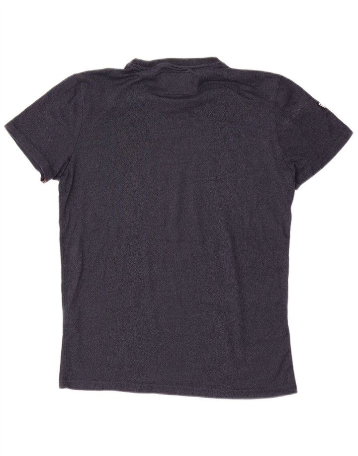 SUPERDRY Tricou Bărbați Top Mediu Bleumarin Bumbac Pete
