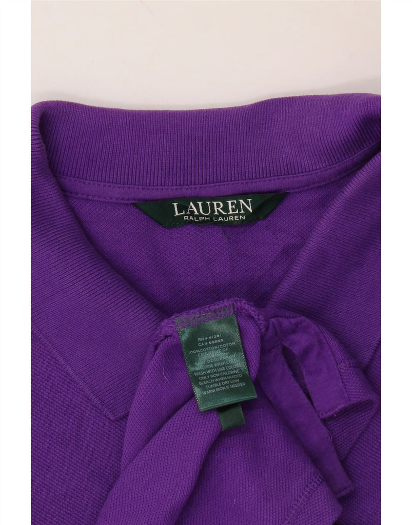 RALPH LAUREN Mens Polo Shirt Large Purple Cotton Vintage Ralph Lauren and Second-Hand Ralph Lauren from Messina Hembry 