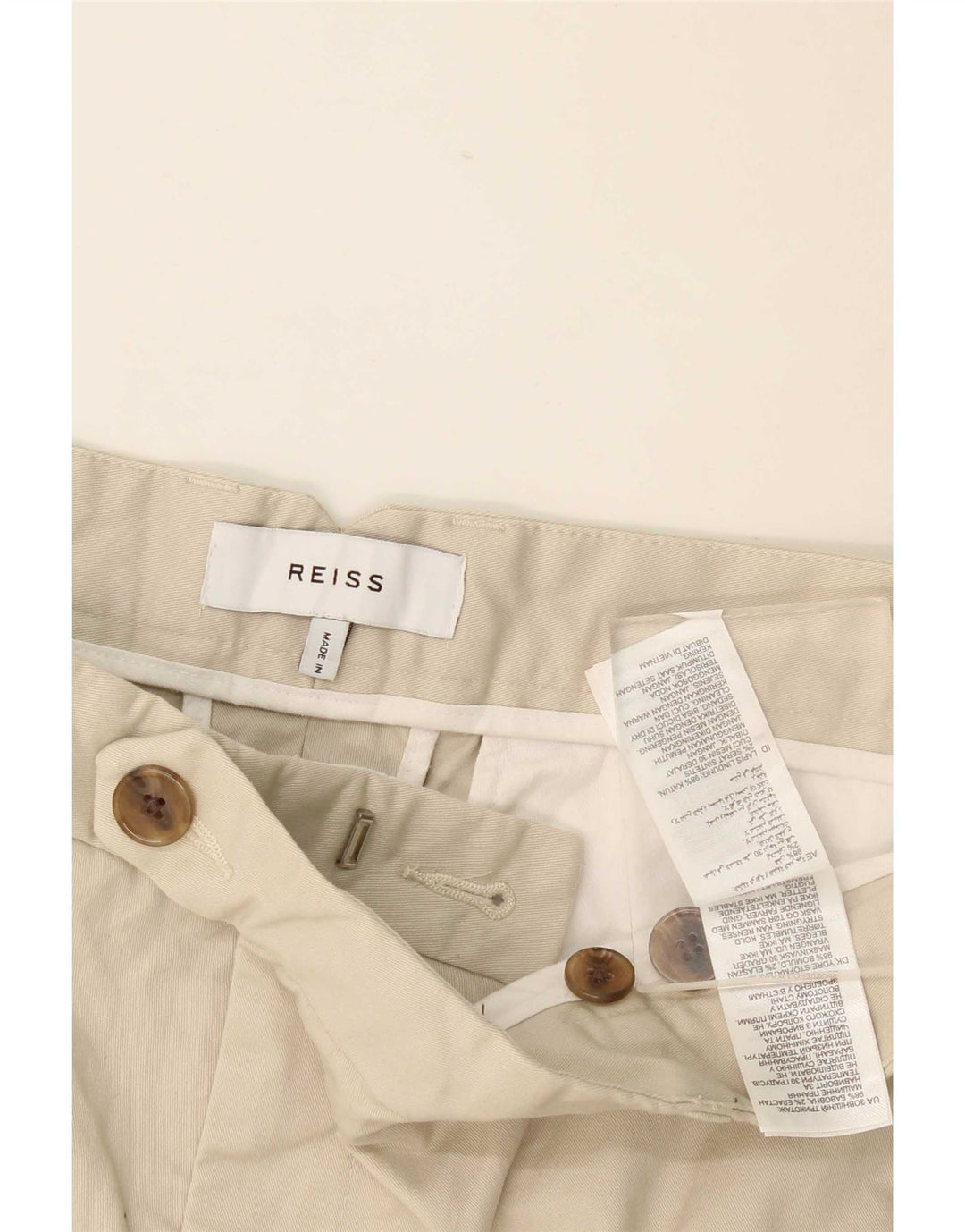 Pantaloni scurți chino pentru bărbați Reiss W36, bumbac, bej, mari