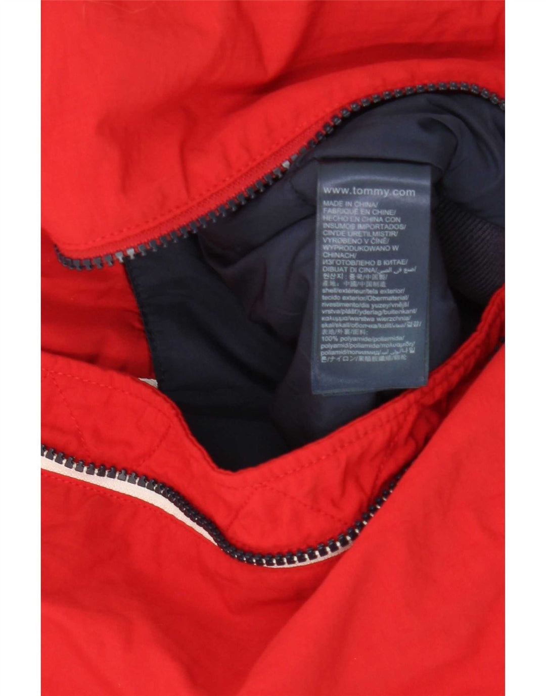 Jachetă bomber pentru bărbați Tommy Hilfiger UK 36 Poliamidă roșie mică