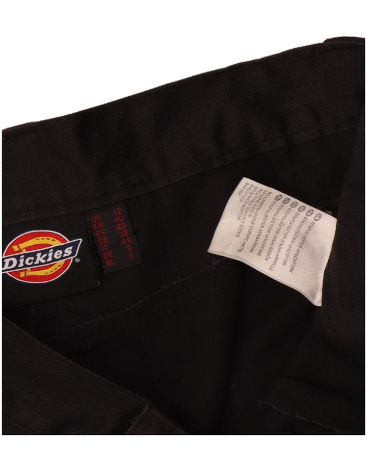 Pantaloni cargo drepti pentru femei Dickies UK 12 Medium W36 L31 Poliester negru