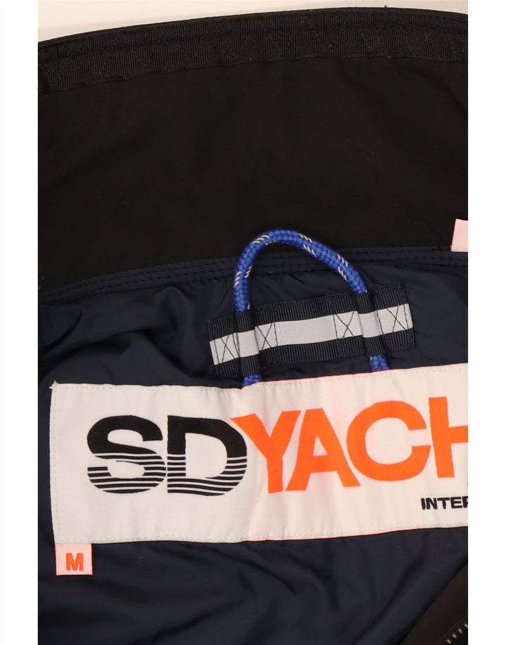 Jachetă Bomber grafică pentru bărbați Superdry UK 38 Poliester mediu negru