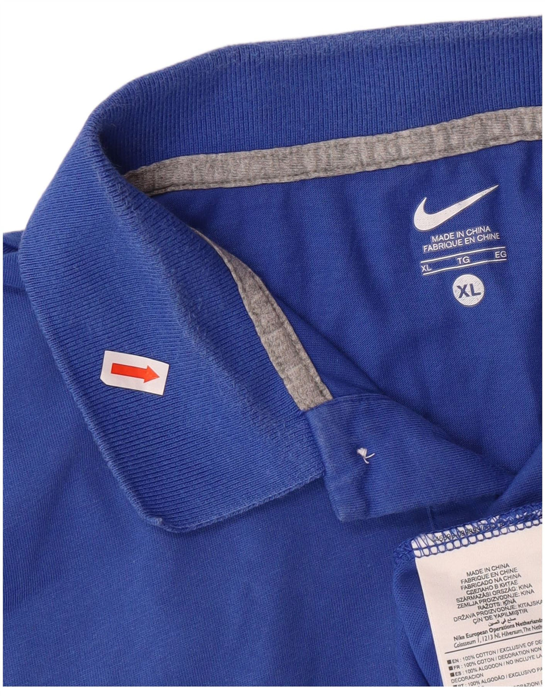Tricou polo pentru bărbați NIKE XL, bumbac albastru