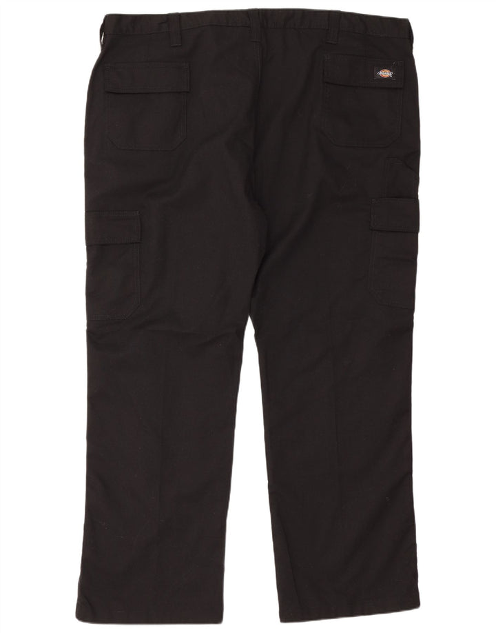 Pantaloni cargo dritti pentru bărbați Dickies W46 L30 poliester negru