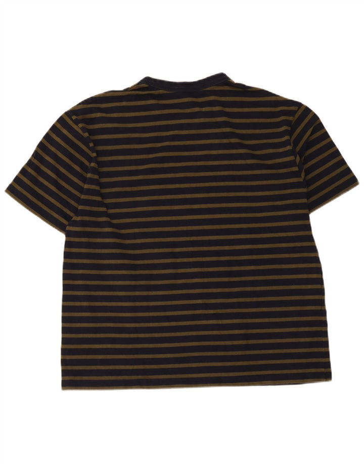 Cos Tricou obișnuit pentru bărbați Top mare, albastru bleumarin, bumbac cu dungi
