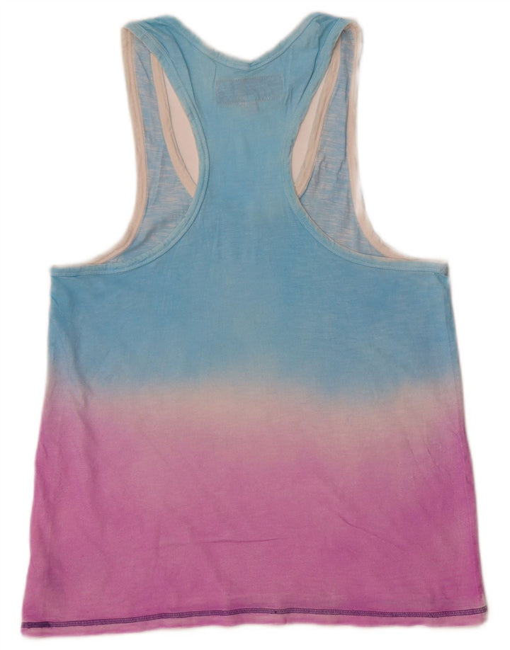 Top cu vestă grafică pentru bărbați Superdry, mic, albastru, bumbac color bloc