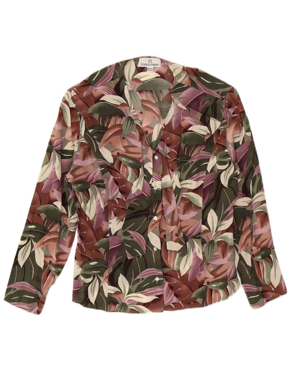 Bluză cămașă pentru femei Fiorella Rubino UK 14, mare, multicoloră, din mătase florală