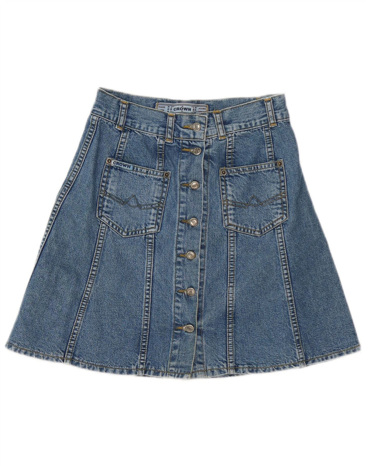 Fusta de blugi pentru femei Crown W27 Small Blue Bumbac