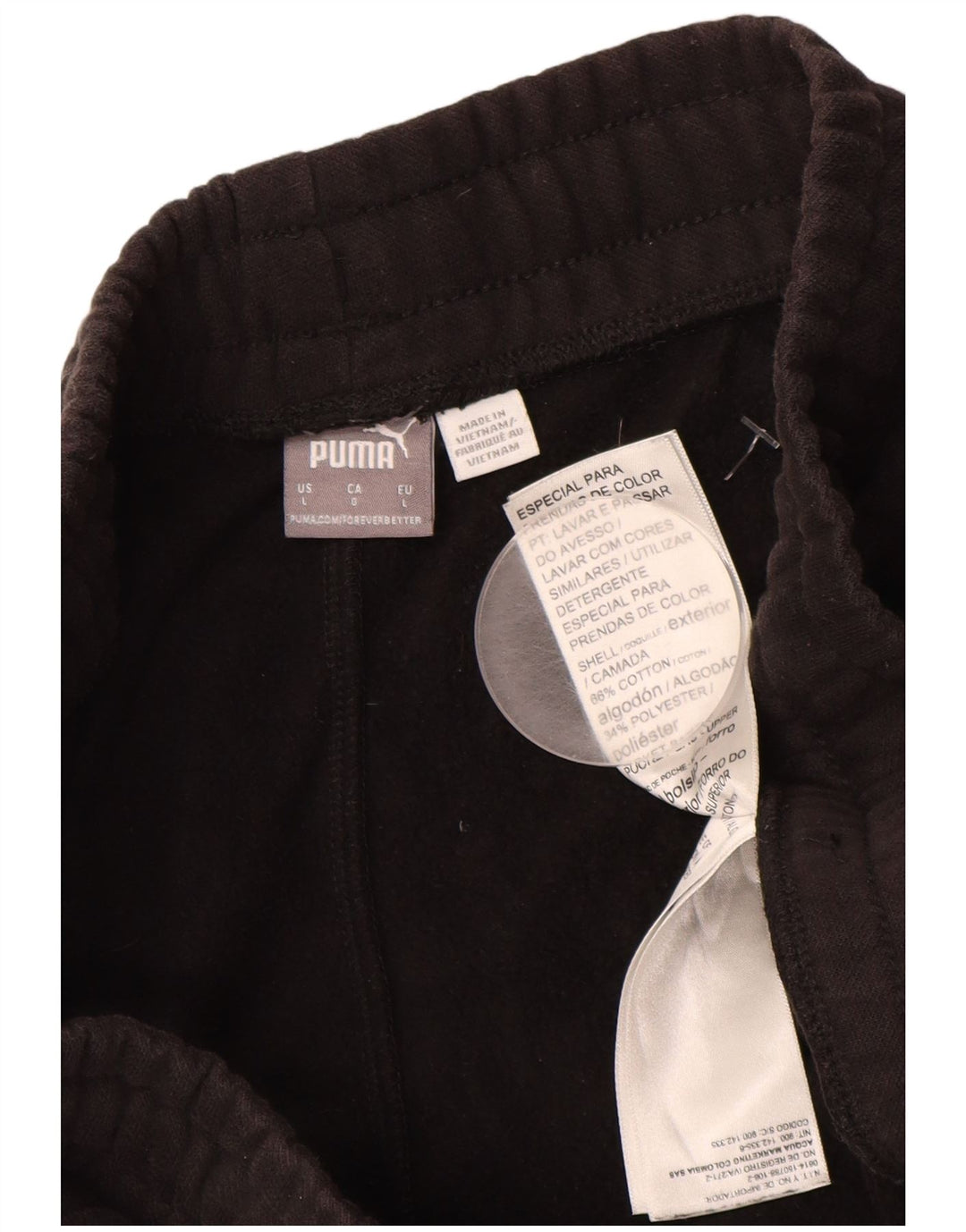 Pantaloni de trening PUMA pentru bărbați Joggeri mari, negru, bumbac