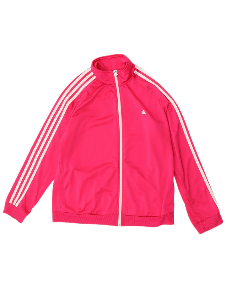 Jachetă de trening pentru femei Adidas UK 20/22 XL roz poliester