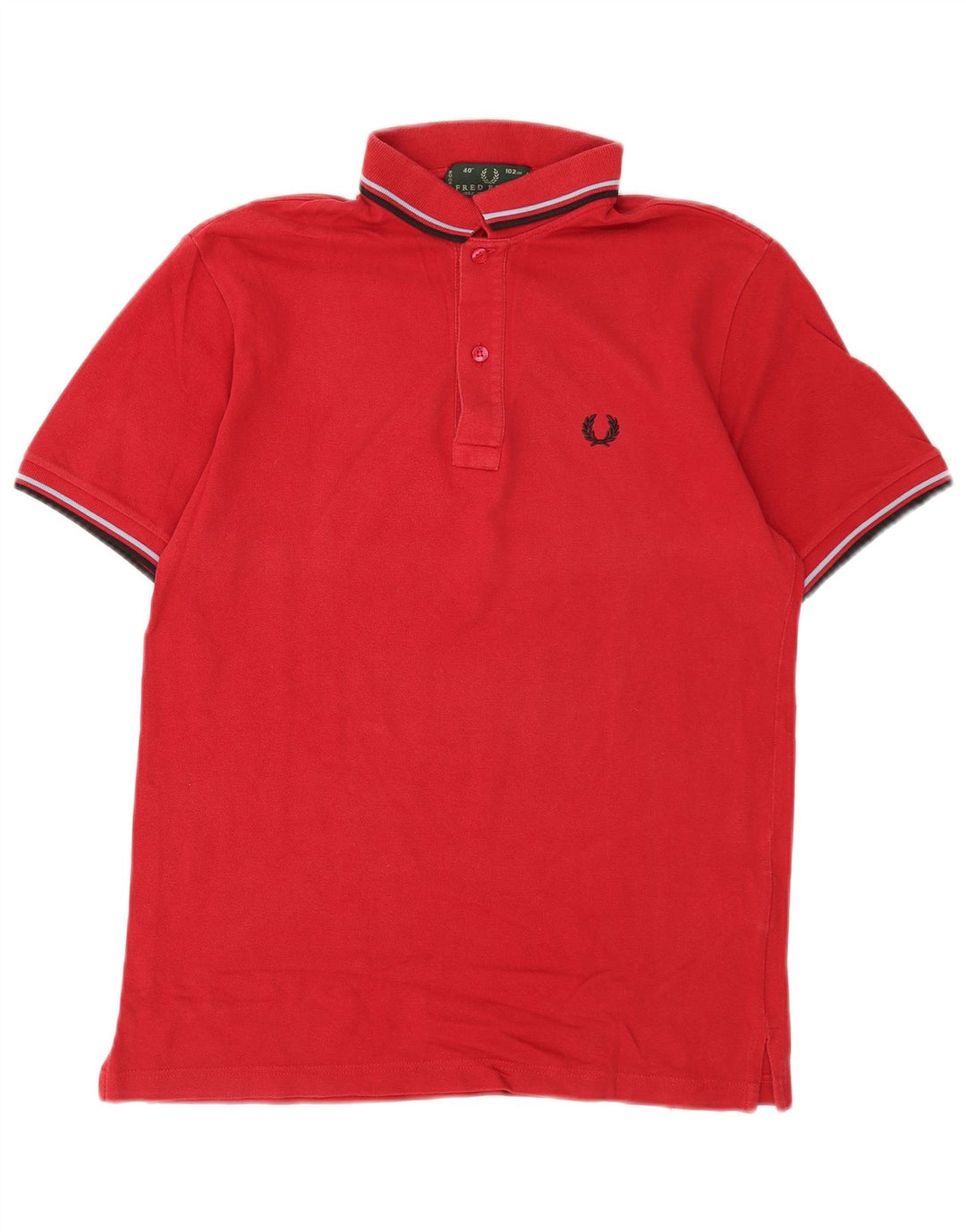 Cămașă polo Fred Perry pentru bărbați, bumbac roșu mediu