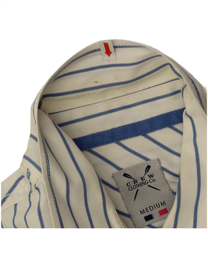 Crew Clothing Cămașă croită pentru bărbați, bumbac cu dungi albe medii