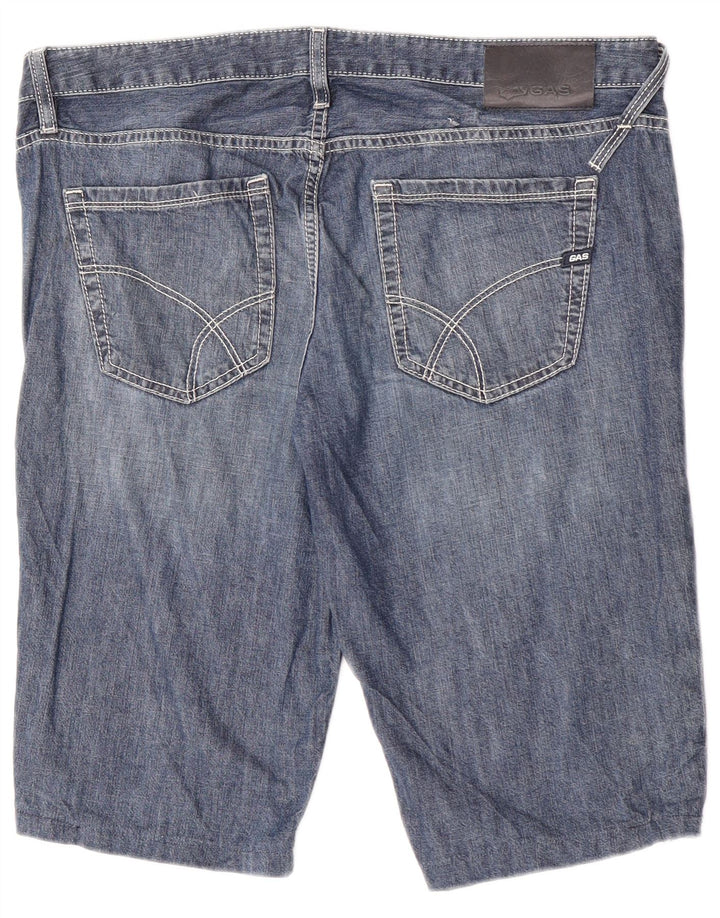 Pantaloni scurți din denim pentru bărbați Gas W34 Large Blue