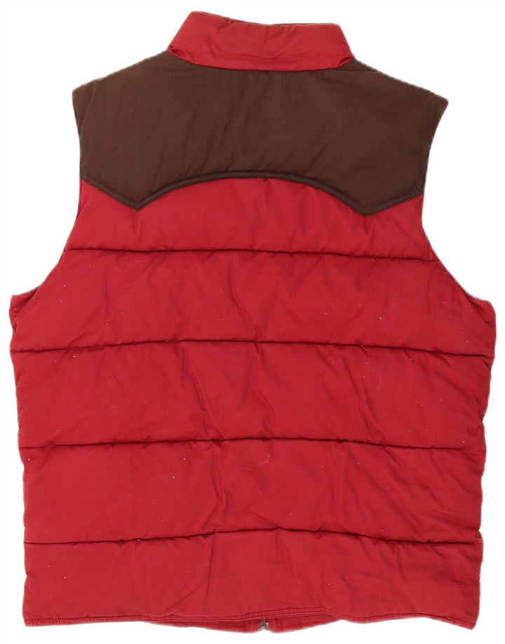 Gilet căptușit pentru bărbați Ted Baker Mărimea 5 XL, bumbac color bloc roșu