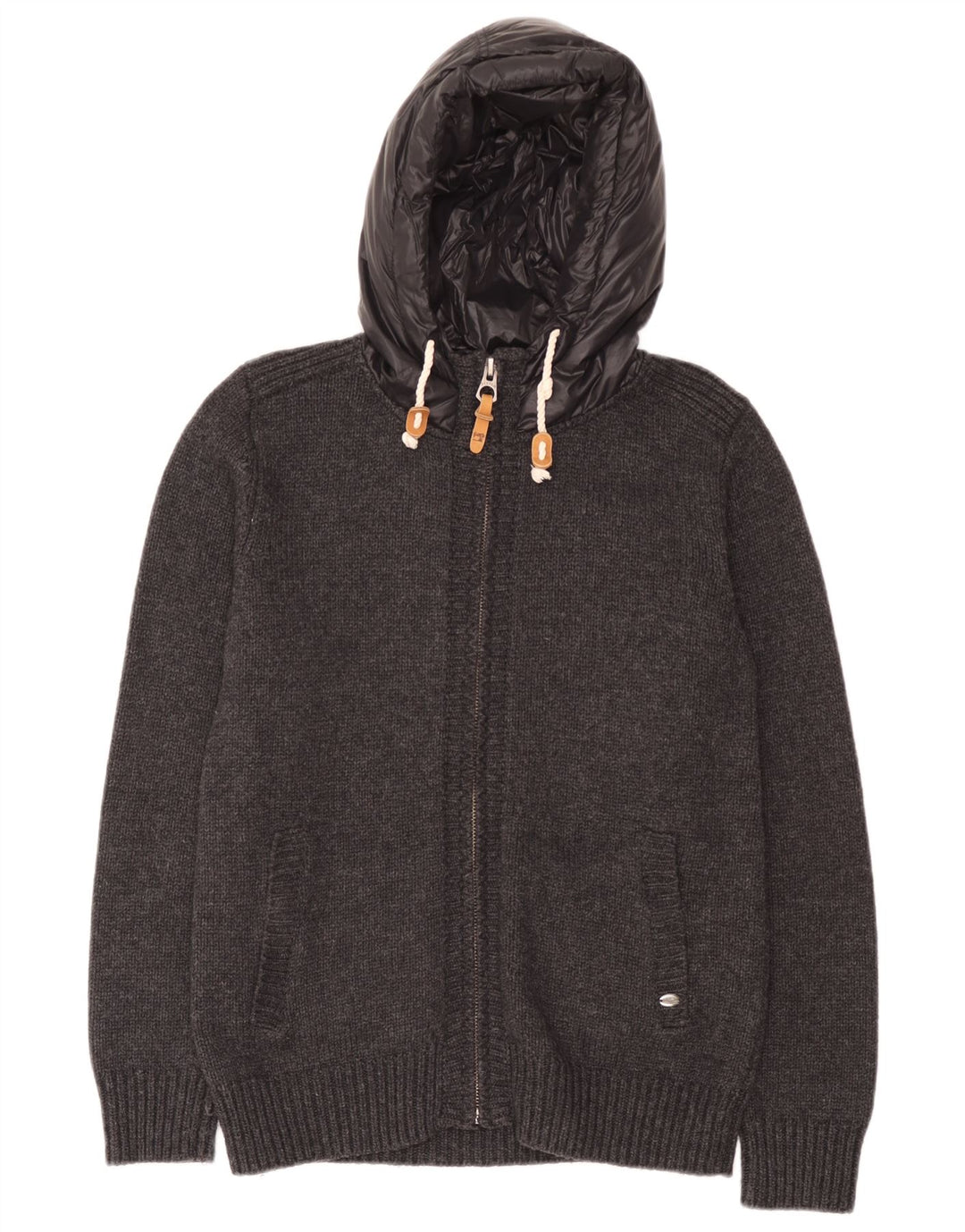 Pulover cardigan pentru bărbați Scotch & Soda, lână mare, gri