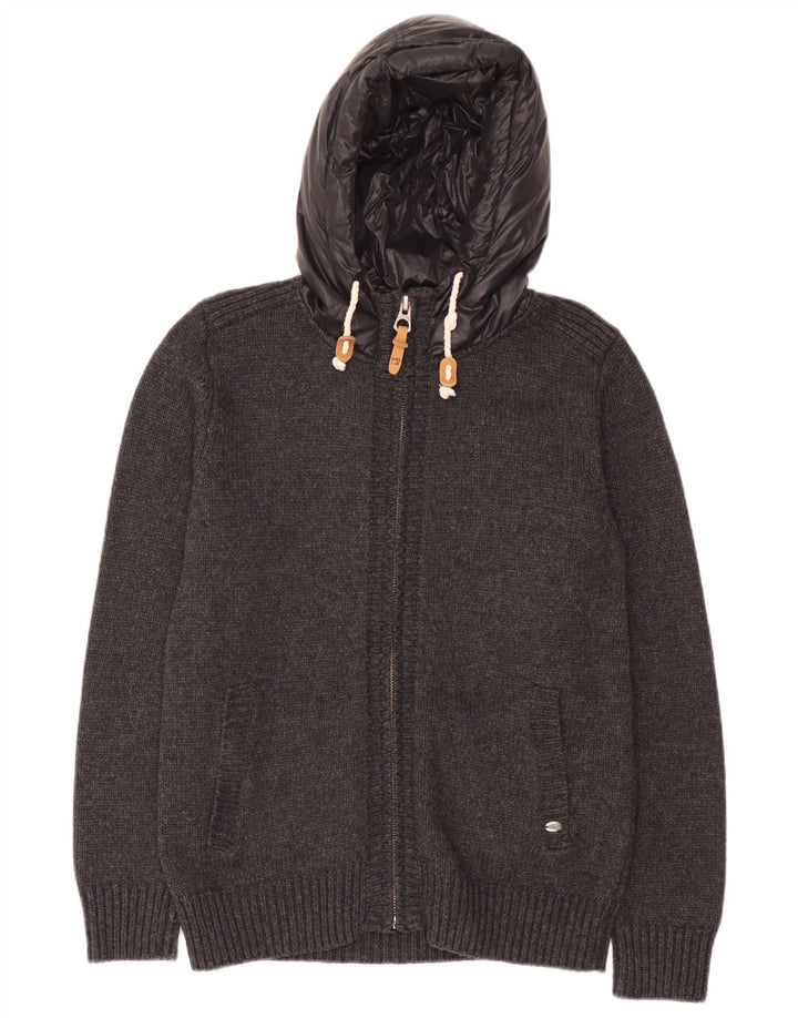Pulover cardigan pentru bărbați Scotch & Soda, lână mare, gri