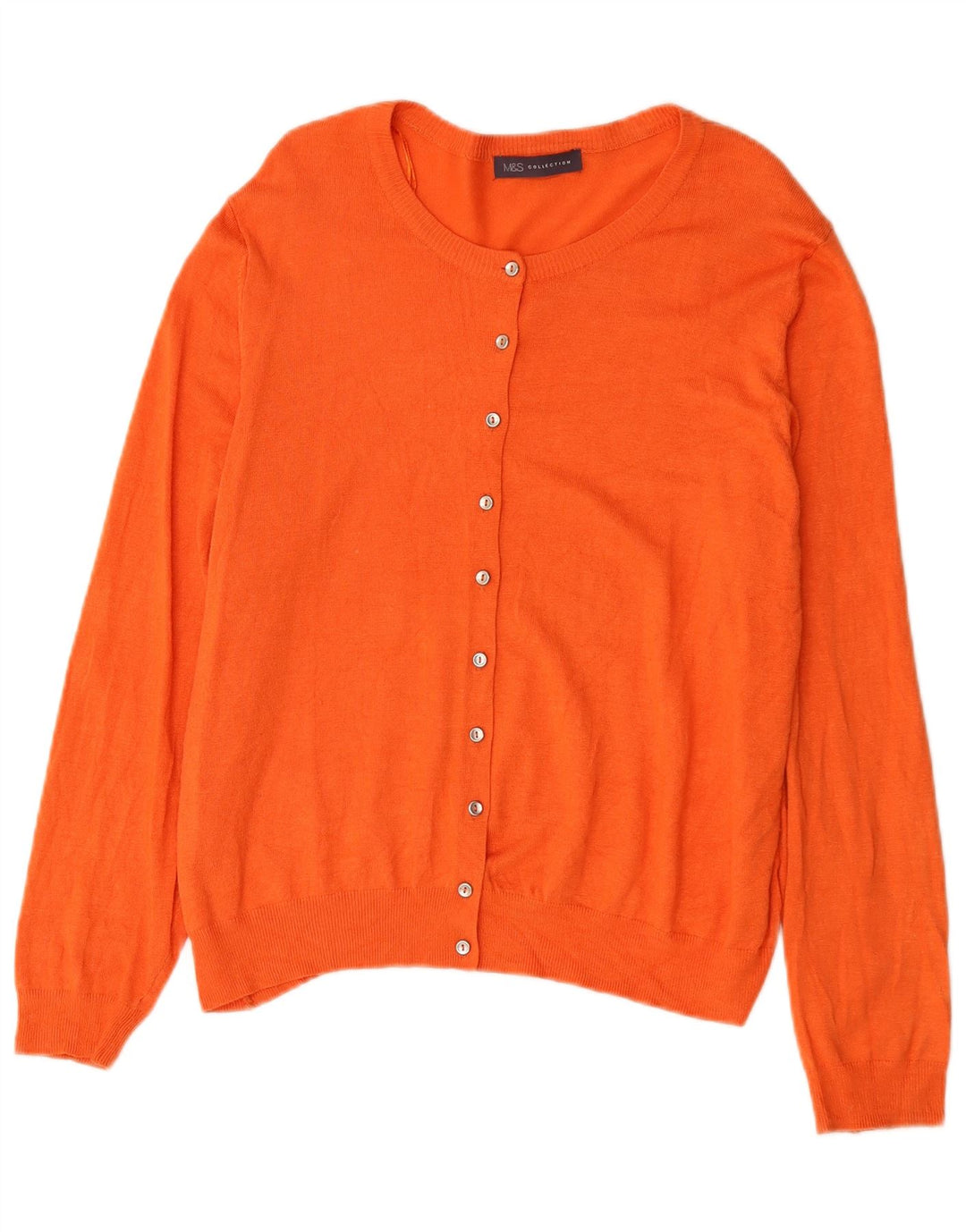 Pulover cardigan pentru femei Marks & Spencer UK 18 XL Portocaliu