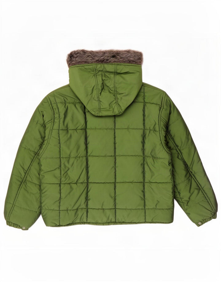 Jachetă căptușită supradimensionată pentru femei Vagabond UK 10 Nylon verde mic