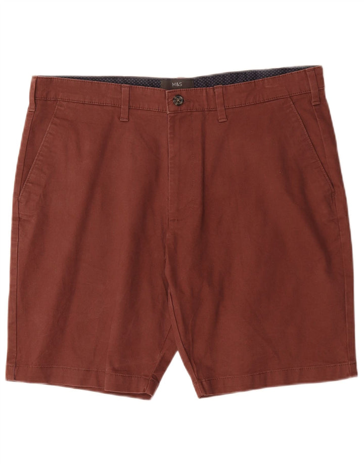 Pantaloni scurți chino pentru bărbați Marks & Spencer W36, maro, bumbac