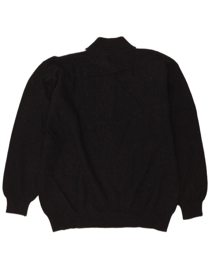 Pulover pentru bărbați Conbipel Niama, cu fermoar și gât, XL, negru, lână Argyle/Diamond